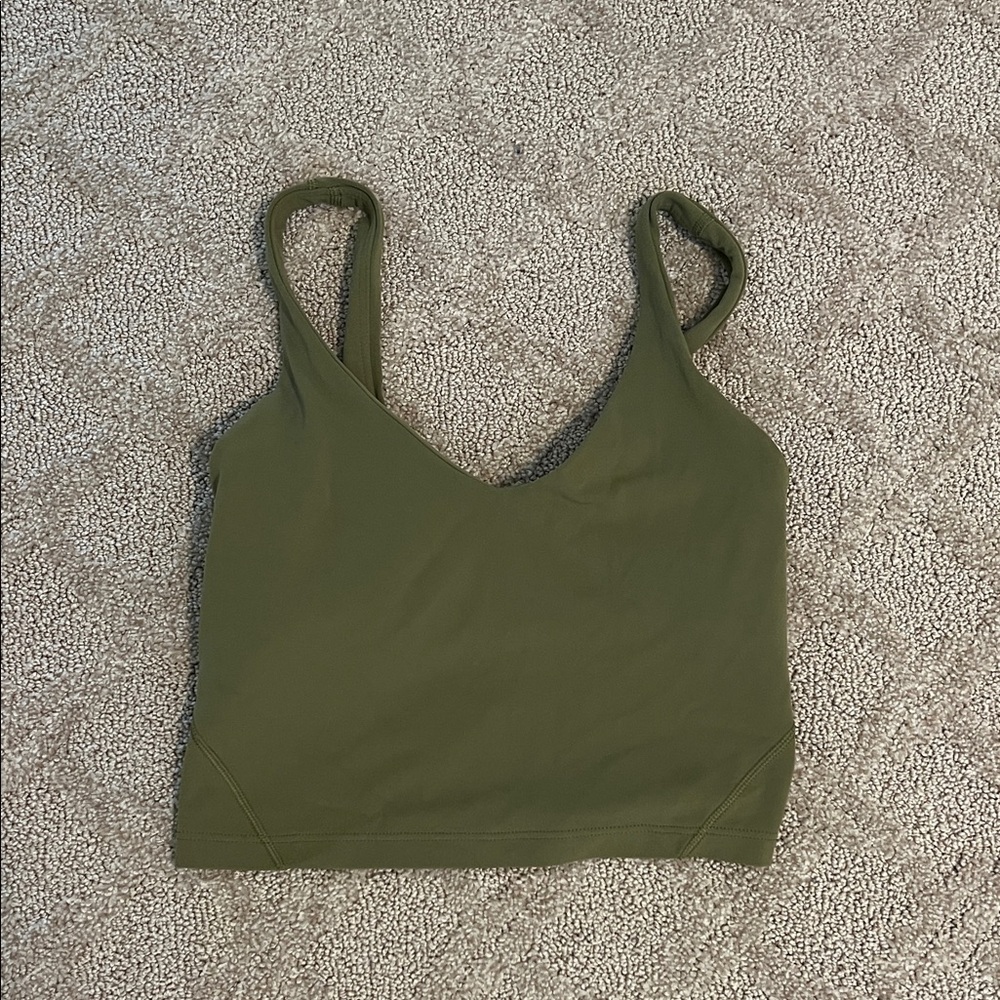 Olive Green Lululemon Align Tank Size 2